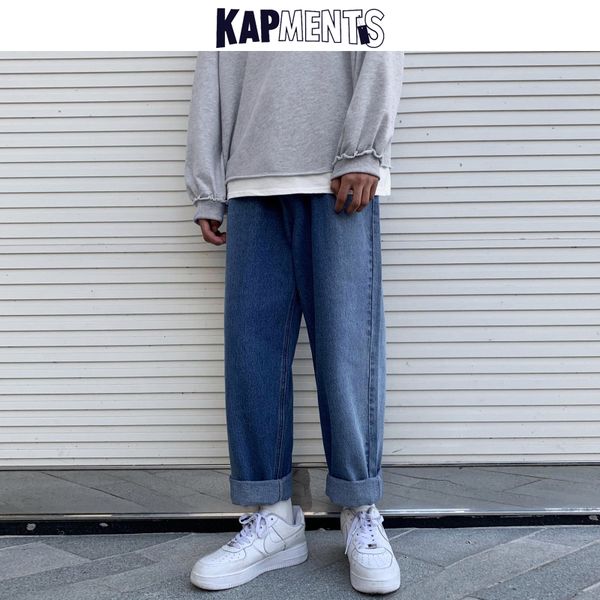 men's jeans kapments men gradient harajuku kpop 2021 male japanese streetwear fashion straight baggy denim pants man loose harem, Blue
men's jeans kapments men gradient harajuku kpop 2021 male japanese streetwear fashion straight baggy denim pants man loose harem, Blue