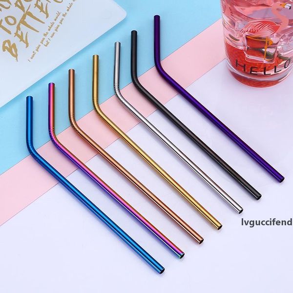 215*6mm reusable drinking straw 304 stainless steel metal straw bent and straight for mugs 20/30oz many colors
215*6mm reusable drinking straw 304 stainless steel metal straw bent and straight for mugs 20/30oz many colors