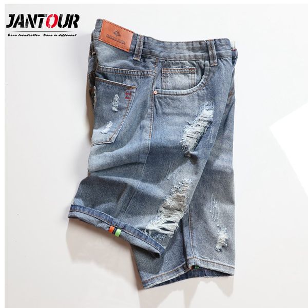 jantour summer jeans shorts men stretch ripped short jeans casual slim fit elastic hole denim shorts mens clothing, Blue
jantour summer jeans shorts men stretch ripped short jeans casual slim fit elastic hole denim shorts mens clothing, Blue