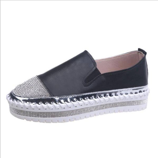 crystal diamonds women flats bling woman shoes rhinestone ladies casual shoes round toe slip-on platform, Black
crystal diamonds women flats bling woman shoes rhinestone ladies casual shoes round toe slip-on platform, Black