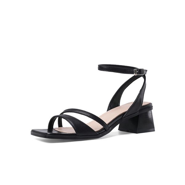 metal buckle genuine leather women sandals lace up elegant high heels pumps summer wedding shoes woman heels size 34, Black
metal buckle genuine leather women sandals lace up elegant high heels pumps summer wedding shoes woman heels size 34, Black