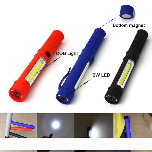 LED Flashlight COB Mini Pen Multifunction LED Torch Light cob Handle work flashlight Work Hand Flashlight With the Bottom Magnet
LED Flashlight COB Mini Pen Multifunction LED Torch Light cob Handle work flashlight Work Hand Flashlight With the Bottom Magnet