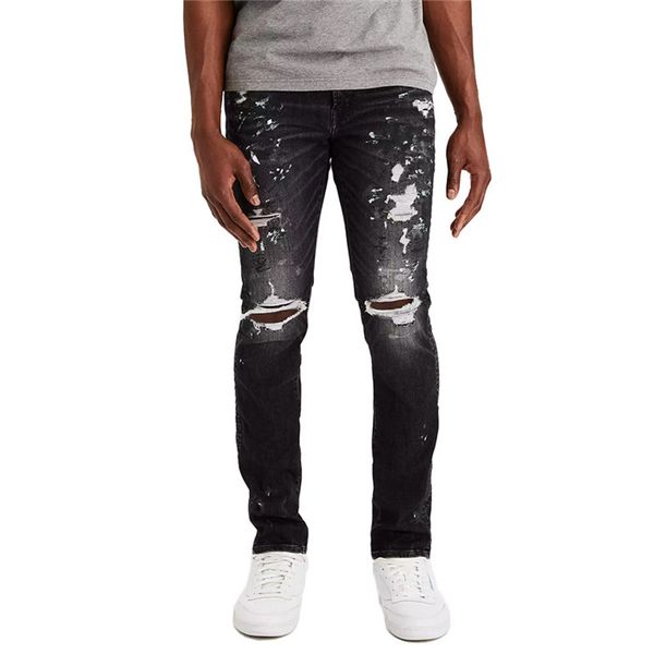mens ripped hole slim jeans splash ink ligh washed high street pencil pants men hiphop tight fashion denim trousers, Blue 
mens ripped hole slim jeans splash ink ligh washed high street pencil pants men hiphop tight fashion denim trousers, Blue