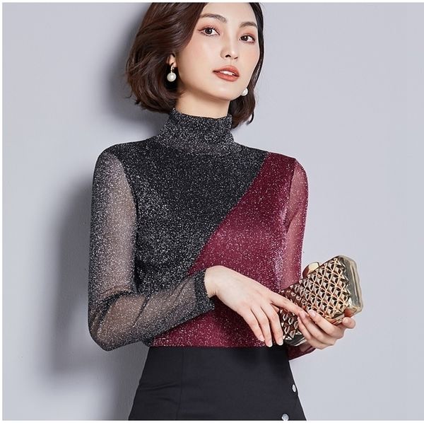 turtleneck women blouses 2020 new female long sleeve slim pullover casual elastic basic shirt plus size lady clothing women, White
turtleneck women blouses 2020 new female long sleeve slim pullover casual elastic basic shirt plus size lady clothing women, White