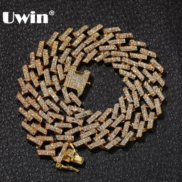 uwin drop shipping fashion iced prong cuban link chains necklaces 15mm mutil-colored blue/black rhinestones hiphop jewelry mens t190907, Silver
uwin drop shipping fashion iced prong cuban link chains necklaces 15mm mutil-colored blue/black rhinestones hiphop jewelry mens t190907, Silver