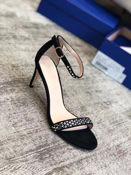 women's sandals 2020 summer new leather one line with crystal diamond suede high heel peep toe wrap fairy sandals, Black
women's sandals 2020 summer new leather one line with crystal diamond suede high heel peep toe wrap fairy sandals, Black