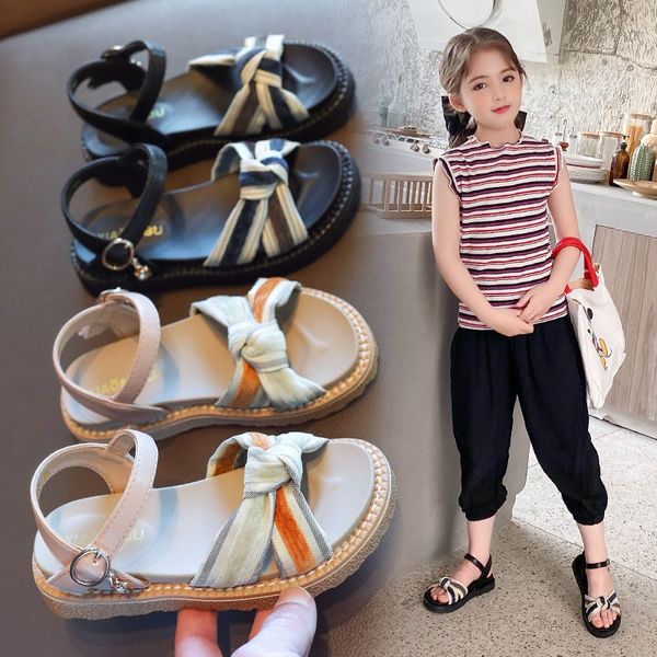 children's and 2020 new elegant cross girls' sandals comfortable soft bottom little girl sandals, Black;red
children's and 2020 new elegant cross girls' sandals comfortable soft bottom little girl sandals, Black;red