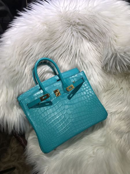 whosale matt blue crocodile leather design purse 30cm,fully handmade with wax thread,gold and silver hardware,by order, fast delivery
whosale matt blue crocodile leather design purse 30cm,fully handmade with wax thread,gold and silver hardware,by order, fast delivery