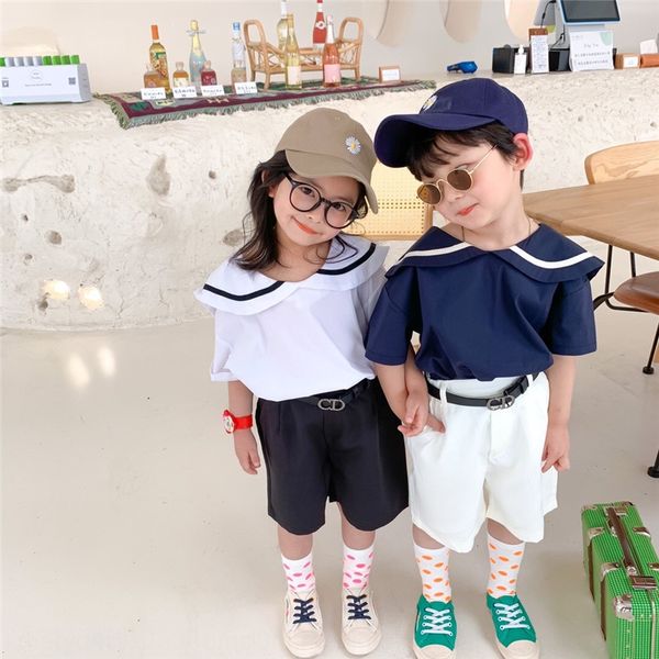 children's navy style 2020 new baby's foreign style short coat t-shirt sleeve men's and women's thin performance t-shirt, White;black
children's navy style 2020 new baby's foreign style short coat t-shirt sleeve men's and women's thin performance t-shirt, White;black