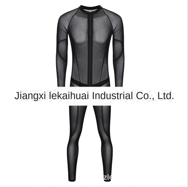 kn0bi mesh underwear long sleeve thin mesh perspective stitching one-piece tight underwear clothing body clothes body clothes jumpsuit, Black;white
kn0bi mesh underwear long sleeve thin mesh perspective stitching one-piece tight underwear clothing body clothes body clothes jumpsuit, Black;white