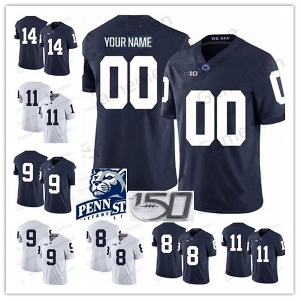

Custom Penn State Nittany Lions College Football stitched Jerseys any name number mens women youth kids Jaquan Brisker Jahan Dotson
