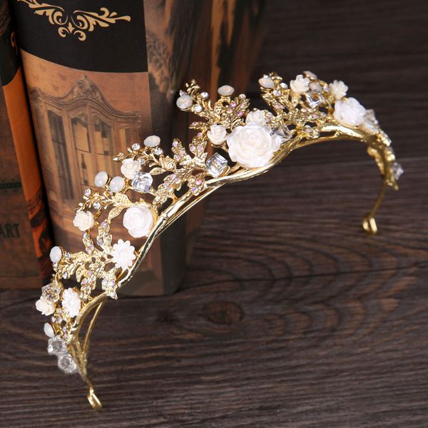 forseven gold leaf ceramic flower tiaras de noiva hair jewelry women crown diadem headpiece pageant wedding hair accessories jl, Golden;silver
forseven gold leaf ceramic flower tiaras de noiva hair jewelry women crown diadem headpiece pageant wedding hair accessories jl, Golden;silver