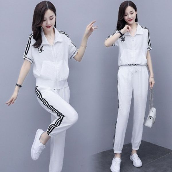 summer women's new short-sleeved sportswear loose sportswear suit korean style casual western style two-piece suit european fashion, Gray
summer women's new short-sleeved sportswear loose sportswear suit korean style casual western style two-piece suit european fashion, Gray