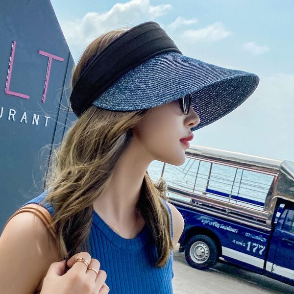 t9yyd korean seaside korean big-brimmed beach big-brimmed with no versatile beach children outdoor anti-uv large-brimmed sunscreen large, Blue;gray
t9yyd korean seaside korean big-brimmed beach big-brimmed with no versatile beach children outdoor anti-uv large-brimmed sunscreen large, Blue;gray