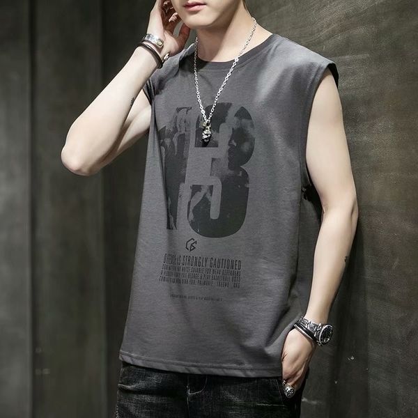 vest trendy ins outerwear personalized new men' sleeveless t-shirt underwear coat coat men' sports loose all-match, White;black
vest trendy ins outerwear personalized new men' sleeveless t-shirt underwear coat coat men' sports loose all-match, White;black