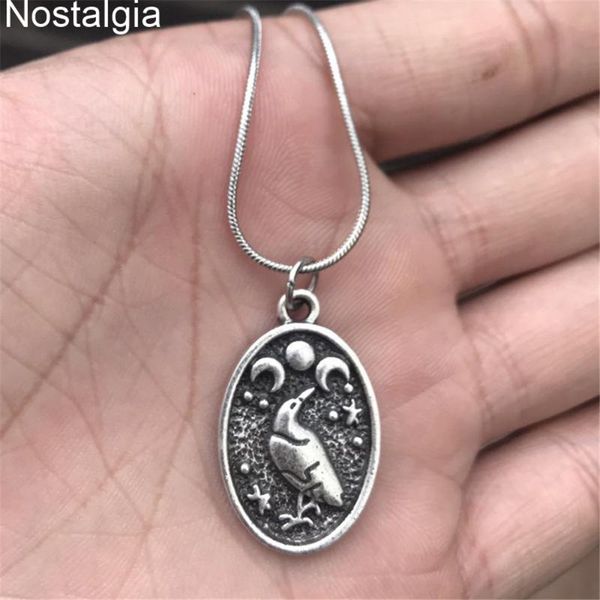 triple moon goddess wicca moon viking odin raven amulet pentagram wiccan pagan necklace men women jewelery dropshipping, Silver
triple moon goddess wicca moon viking odin raven amulet pentagram wiccan pagan necklace men women jewelery dropshipping, Silver