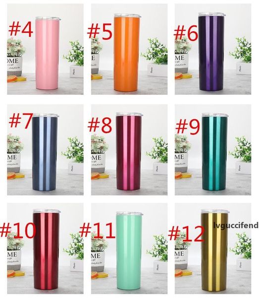 20 colors 20oz skinny tumbler straight tumblers stainless steel tumbler vacuum insulated tumblers wine mug cup car cup unique gift
20 colors 20oz skinny tumbler straight tumblers stainless steel tumbler vacuum insulated tumblers wine mug cup car cup unique gift