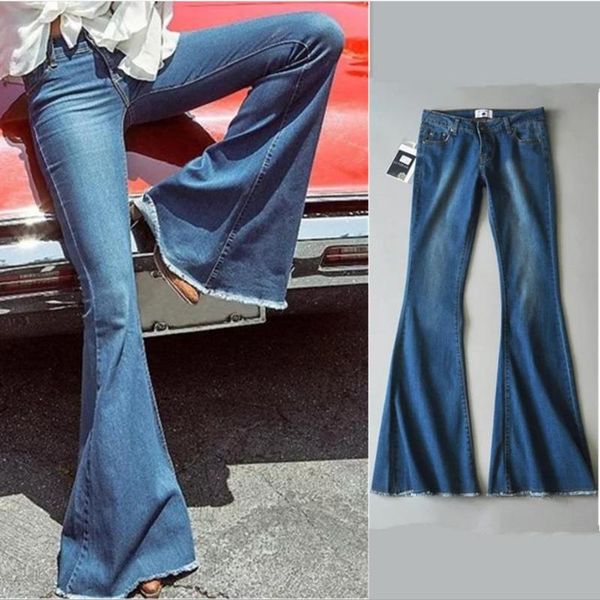 women's jeans spring autumn high waist flare women fashion skinny denim ladies wide leg plus size 25-30, Blue
women's jeans spring autumn high waist flare women fashion skinny denim ladies wide leg plus size 25-30, Blue