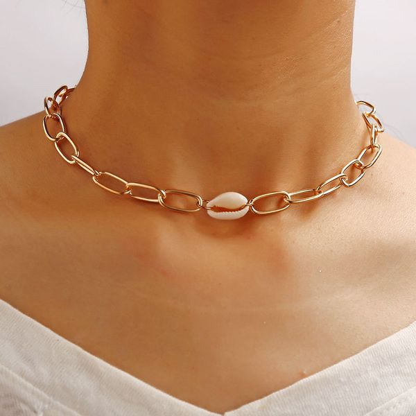yocool handmade gold chain choker necklace for women men girls punk gothic metal chain collar with shell, Silver
yocool handmade gold chain choker necklace for women men girls punk gothic metal chain collar with shell, Silver