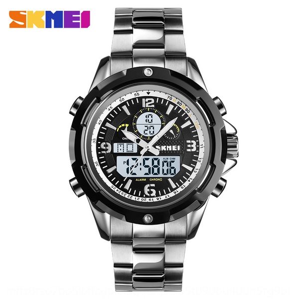 skmei multi-function business sports electronic watch men's waterproof timing steel tape electronic watch, Blue
skmei multi-function business sports electronic watch men's waterproof timing steel tape electronic watch, Blue