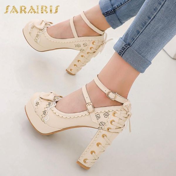 sarairis brand new plus size 43 sweet bow tie lace high heels spring women shoes mary janes pumps, Black
sarairis brand new plus size 43 sweet bow tie lace high heels spring women shoes mary janes pumps, Black