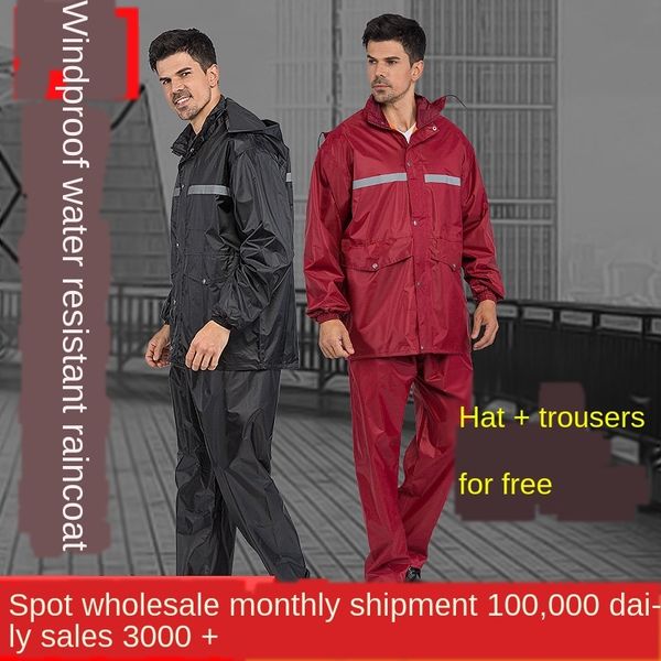 ehoje raincoat and rain electric vehicle set pants suit pants suit set outdoor fashion labor protection reflective split waterproof el, Red;brown
ehoje raincoat and rain electric vehicle set pants suit pants suit set outdoor fashion labor protection reflective split waterproof el, Red;brown