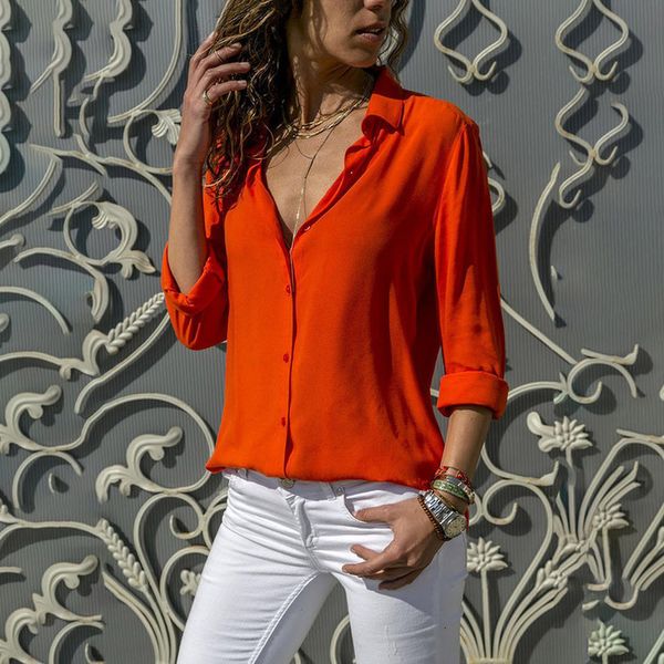 fashion women blouses chiffon solid office ladies plain roll sleeve blouse blusas mujer verano women blouse chemisier femm, White
fashion women blouses chiffon solid office ladies plain roll sleeve blouse blusas mujer verano women blouse chemisier femm, White