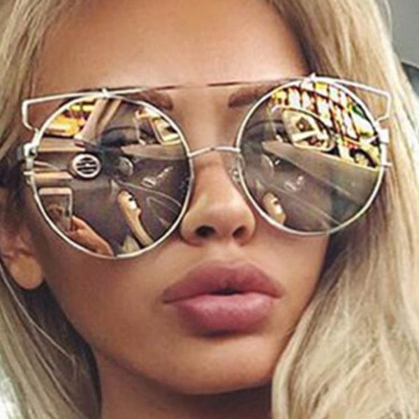 fashion oversized sunglasses for women designer round lens cat eye frame alloy metal sun glasses female mirror rose gold 30, White;black
fashion oversized sunglasses for women designer round lens cat eye frame alloy metal sun glasses female mirror rose gold 30, White;black