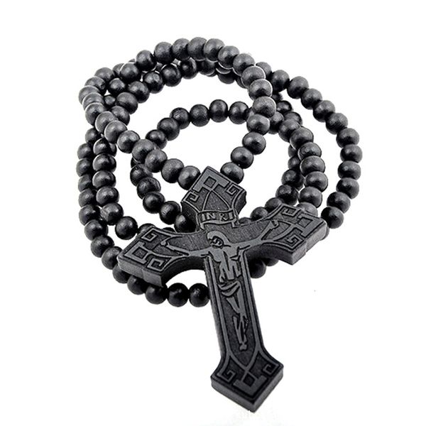 original new hip hop wood cross necklace colares femininos vintage long beads chain jesus pendant necklace women jewelry gift, Silver
original new hip hop wood cross necklace colares femininos vintage long beads chain jesus pendant necklace women jewelry gift, Silver