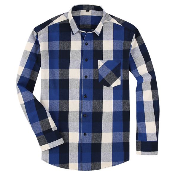 100% cotton flannel men's plaid shirt slim fit spring autumn male brand casual long sleeved shirts soft comfortable 4xl 5xl 6xl, White;black
100% cotton flannel men's plaid shirt slim fit spring autumn male brand casual long sleeved shirts soft comfortable 4xl 5xl 6xl, White;black