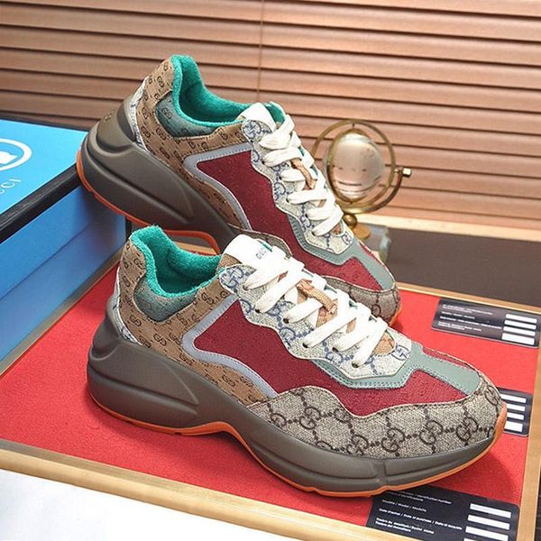 mens rhyton sneaker sports shoes designer fashion luxury trendy walking trainers athletic lace up drop ship zapatos de hombre, Black
mens rhyton sneaker sports shoes designer fashion luxury trendy walking trainers athletic lace up drop ship zapatos de hombre, Black