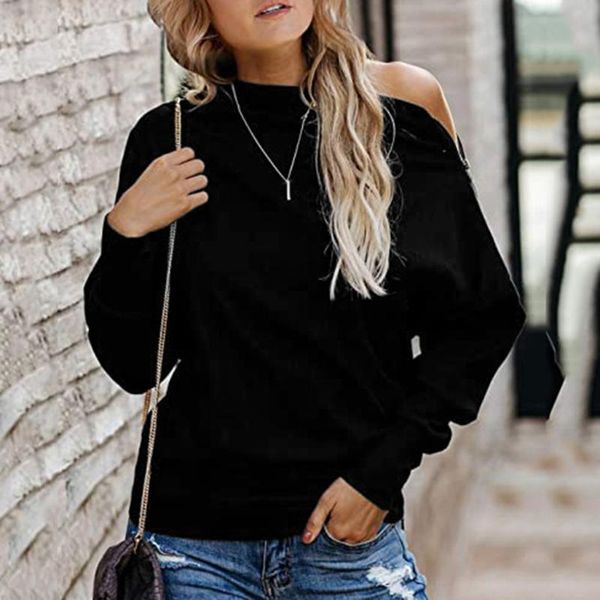 women's hoodies & sweatshirts off-the-shoulder harajuku hoodie winter clothes women solid color long-sleeved sudadera mujer, Black
women's hoodies & sweatshirts off-the-shoulder harajuku hoodie winter clothes women solid color long-sleeved sudadera mujer, Black