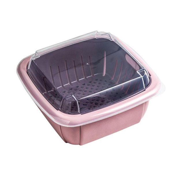 multifunction double-layer drain basket with lid kitchen refrigerator drain storage box plastic fruit storage basket
multifunction double-layer drain basket with lid kitchen refrigerator drain storage box plastic fruit storage basket