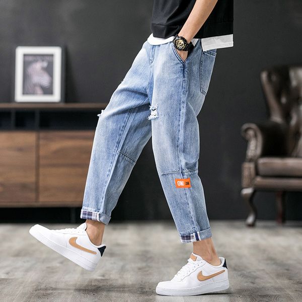 men's jeans #1457 spring summer casual ripped for men loose plus size 40 42 blue ankle-length wide leg holes fashions
men's jeans #1457 spring summer casual ripped for men loose plus size 40 42 blue ankle-length wide leg holes fashions