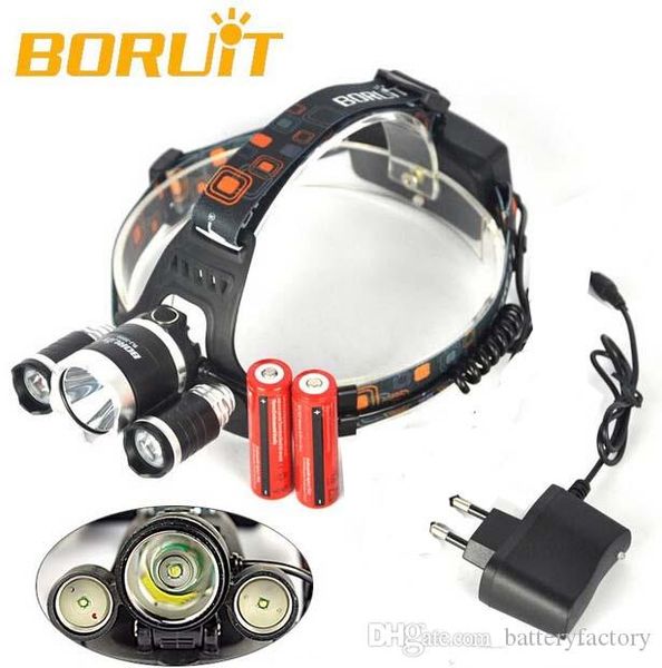 3t6 headlamp 5000 lumens 3 x cree xm-l t6 head lamp high power led headlamp head torch lamp flashlight head +ac charger
