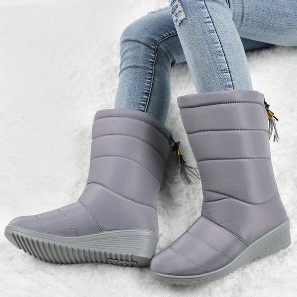 waterproof winter boots female mid-calf down boots ladies snow wedge rubber booties causal woman warm plush botas mujer 2020, Black
waterproof winter boots female mid-calf down boots ladies snow wedge rubber booties causal woman warm plush botas mujer 2020, Black