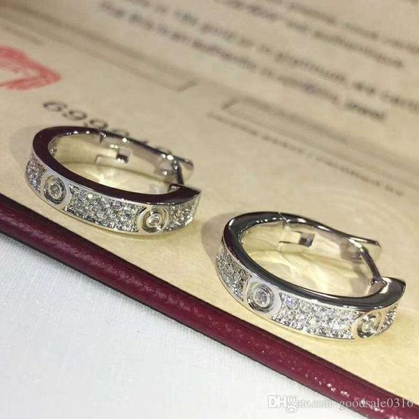 new fashion jewerly famous brand stud titanium steel thread earrings 18k gold plated stainless steel classical love gem earrings for women c, Golden;silver
new fashion jewerly famous brand stud titanium steel thread earrings 18k gold plated stainless steel classical love gem earrings for women c, Golden;silver