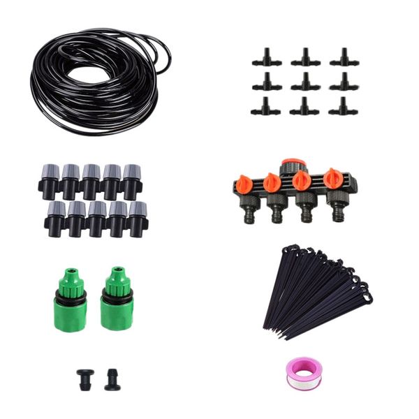 30m garden diy micro-drip irrigation system plant self automatic watering timer garden hose kits with adjustable dripper
30m garden diy micro-drip irrigation system plant self automatic watering timer garden hose kits with adjustable dripper