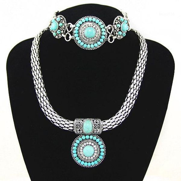 blue stone vintage jewelry sets women beaded necklace and bracelet set wide silver choker necklace set costume jewelry nkeh891
blue stone vintage jewelry sets women beaded necklace and bracelet set wide silver choker necklace set costume jewelry nkeh891