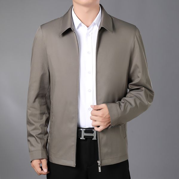playboy spring and autumn middle-aged men's business leisure thin middle-aged men's coat jacket jacket dad's clothing, Black;brown
playboy spring and autumn middle-aged men's business leisure thin middle-aged men's coat jacket jacket dad's clothing, Black;brown