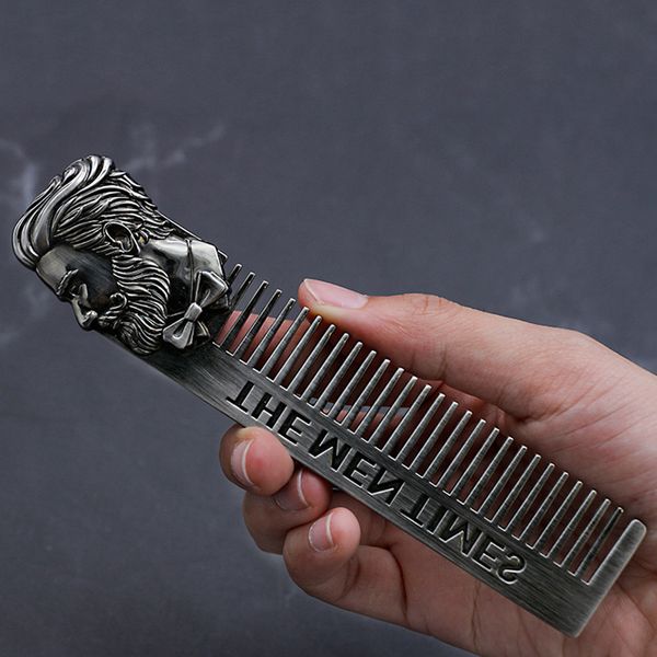 cool men beard shaping template stainless steel beard comb men hair trim tool, Silver
cool men beard shaping template stainless steel beard comb men hair trim tool, Silver