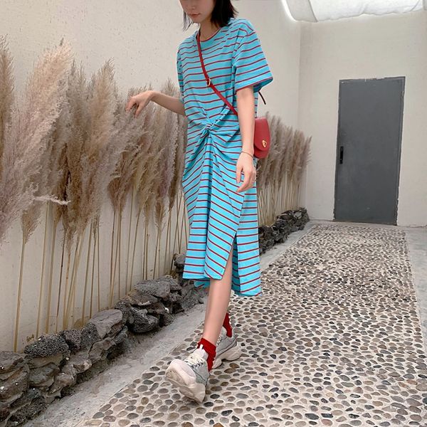2007#2020 spring/summer new chic loose mid-length large size women's short sleeve t-shirt t-shirt dress casual dress, White
2007#2020 spring/summer new chic loose mid-length large size women's short sleeve t-shirt t-shirt dress casual dress, White