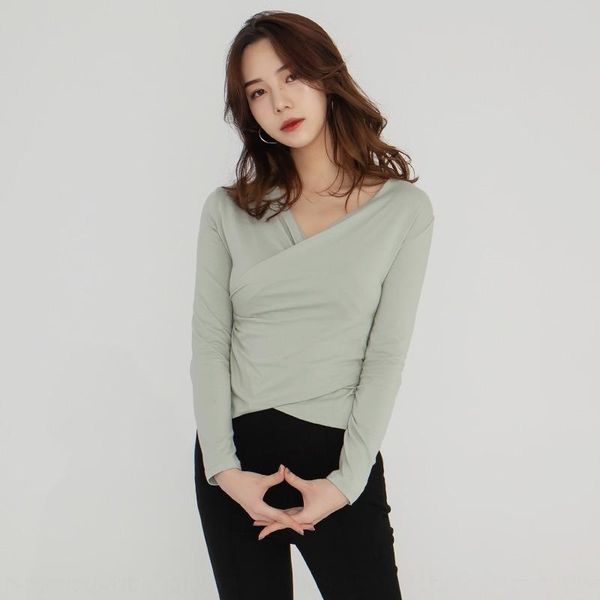 xi yue designer women s wear 2020 autumn slim pleated v-neck long sleeve base t- for ladies t- shirt shirt, White
xi yue designer women s wear 2020 autumn slim pleated v-neck long sleeve base t- for ladies t- shirt shirt, White