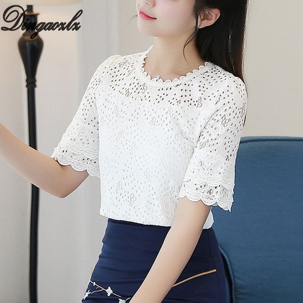 dingaozlz summer lace short sleeve casual women white shirt new fashion hollow out blouse blusa
dingaozlz summer lace short sleeve casual women white shirt new fashion hollow out blouse blusa
