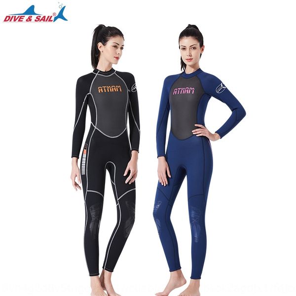 new 3mm warm diving swimsuit women's long sleeve thickened warm one-piece surfing sunscreen wet jellyfish diving suit scr, Gray;blue
new 3mm warm diving swimsuit women's long sleeve thickened warm one-piece surfing sunscreen wet jellyfish diving suit scr, Gray;blue