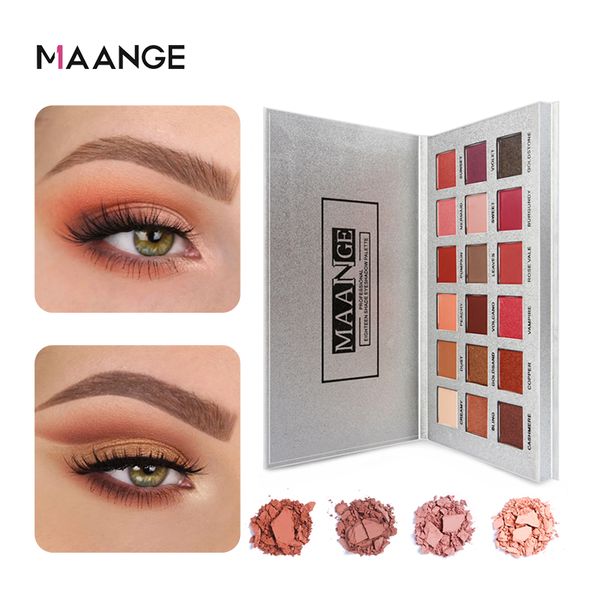 eye shadow maange 18 color palette of shadows waterproof long lasting glitter matte eyeshadow nude shimmer the eyes cosmetics
eye shadow maange 18 color palette of shadows waterproof long lasting glitter matte eyeshadow nude shimmer the eyes cosmetics