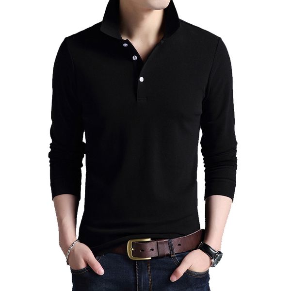 men's t-shirts tfetters fashion korean t-shirt plus size solid color cotton long sleeve turn-down collar tshirt male clothes, White;black
men's t-shirts tfetters fashion korean t-shirt plus size solid color cotton long sleeve turn-down collar tshirt male clothes, White;black