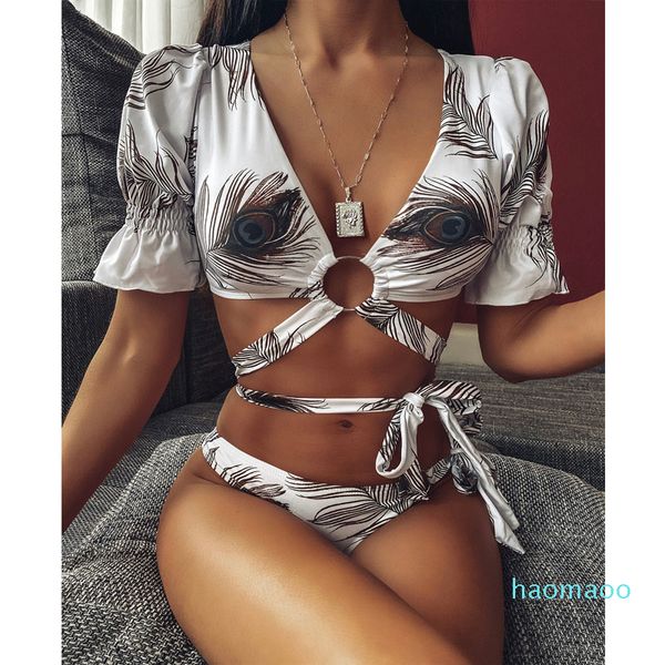 fashion-2piece set women's bikini and shorts 2020 summer cotton prints bandage super bikini suits set ladies suit twinset, White
fashion-2piece set women's bikini and shorts 2020 summer cotton prints bandage super bikini suits set ladies suit twinset, White
