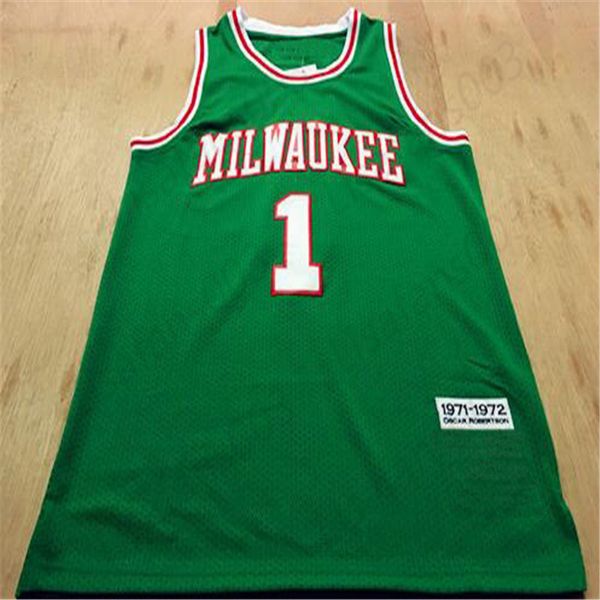 Hot sale1 Oscar Robertson 1971-1972 green Basketball mens stitched mesh Jersey size S-3XL free shipping
Hot sale1 Oscar Robertson 1971-1972 green Basketball mens stitched mesh Jersey size S-3XL free shipping