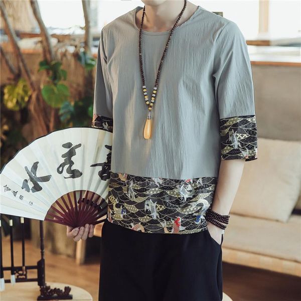 ethnic clothing summer 2021 vintage shirts embroidery chinese cotton linen carp hanfu traditional for men blouse, Red
ethnic clothing summer 2021 vintage shirts embroidery chinese cotton linen carp hanfu traditional for men blouse, Red